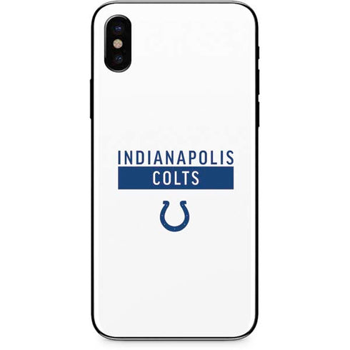 NFL Indianapolis Colts White Performance Series iPhone XS Skin