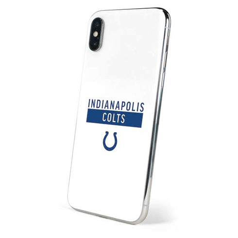 NFL Indianapolis Colts White Performance Series iPhone XS Skin