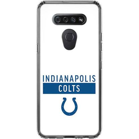 NFL Indianapolis Colts White Performance Series LG K51/Q51 Clear Case