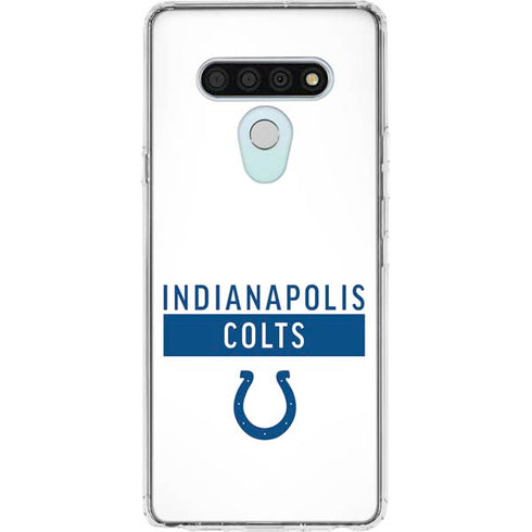 NFL Indianapolis Colts White Performance Series LG Stylo 6 Clear Case