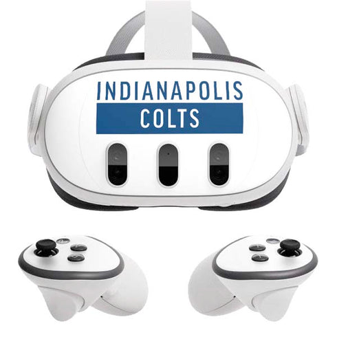 NFL Indianapolis Colts White Performance Series Meta Quest 3 Skin