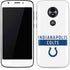NFL Indianapolis Colts White Performance Series Moto E5 Play Skin