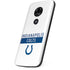 NFL Indianapolis Colts White Performance Series Moto E5 Play Skin
