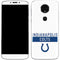 NFL Indianapolis Colts White Performance Series Moto E5 Plus Skin