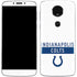 NFL Indianapolis Colts White Performance Series Moto E5 Plus Skin
