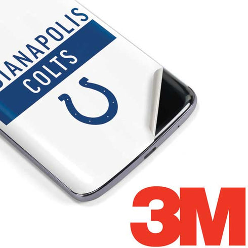 NFL Indianapolis Colts White Performance Series Moto E5 Plus Skin