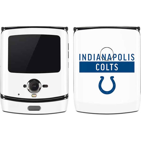 NFL Indianapolis Colts White Performance Series Motorola RAZR Skin