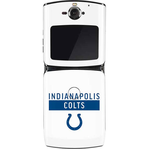 NFL Indianapolis Colts White Performance Series Motorola RAZR Skin