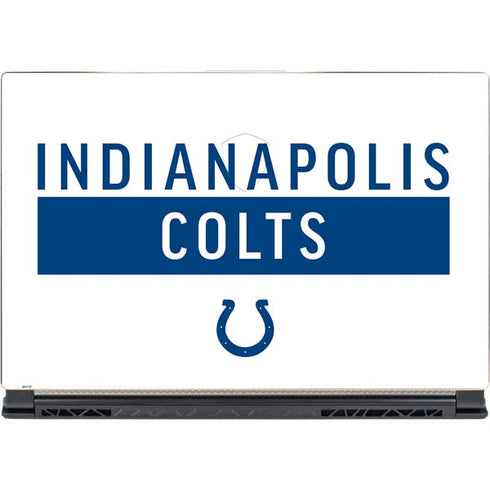 NFL Indianapolis Colts White Performance Series MSI GS65 Stealth Laptop Skin