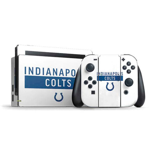 NFL Indianapolis Colts White Performance Series Nintendo Switch Bundle Skin