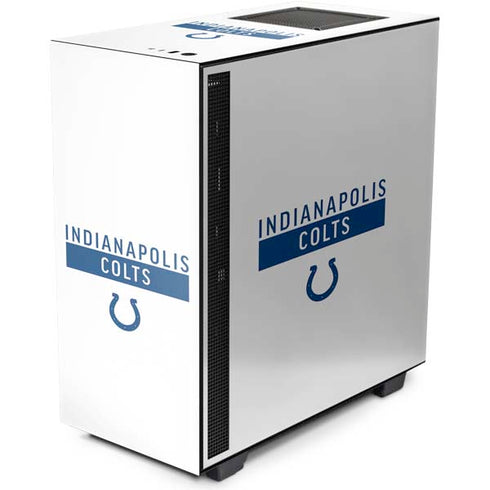 NFL Indianapolis Colts White Performance Series NZXT H510 Compact ATX Mid-Tower Case Skin