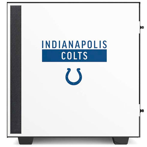 NFL Indianapolis Colts White Performance Series NZXT H510 Compact ATX Mid-Tower Case Skin