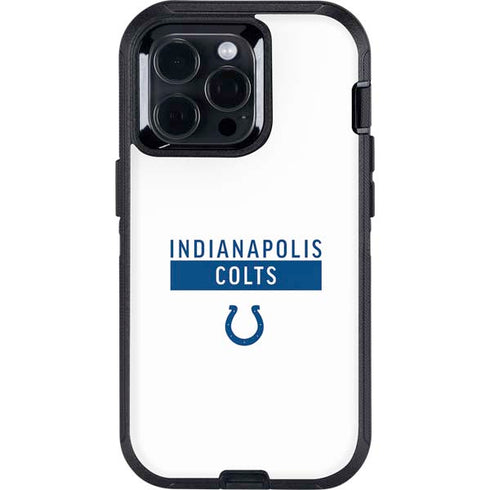 NFL Indianapolis Colts White Performance Series Otterbox Defender iPhone Skin