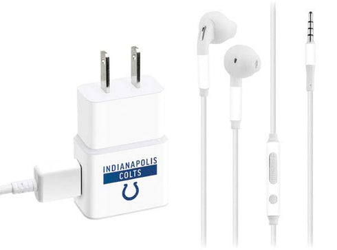 NFL Indianapolis Colts White Performance Series Phone Charger Skin