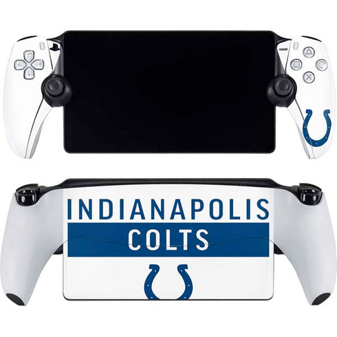NFL Indianapolis Colts White Performance Series PlayStation Portal Remote Player Skin