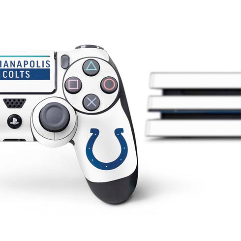 NFL Indianapolis Colts White Performance Series PS4 Pro Bundle Skin