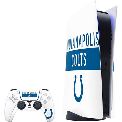 NFL Indianapolis Colts White Performance Series PS5 Bundle Skin