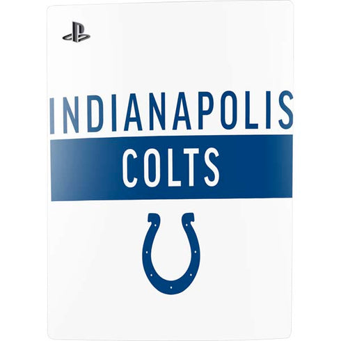 NFL Indianapolis Colts White Performance Series PS5 Console Skin