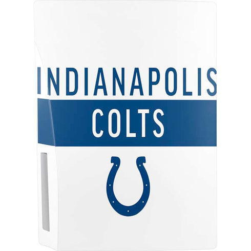 NFL Indianapolis Colts White Performance Series PS5 Console Skin