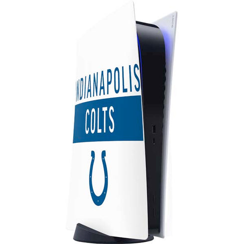 NFL Indianapolis Colts White Performance Series PS5 Digital Edition Console Skin