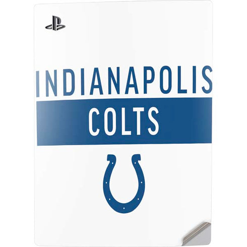 NFL Indianapolis Colts White Performance Series PS5 Digital Edition Console Skin