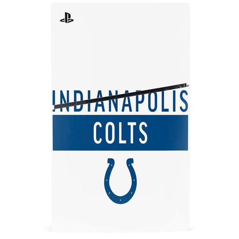 NFL Indianapolis Colts White Performance Series PS5 Slim Digital Edition Bundle Skin