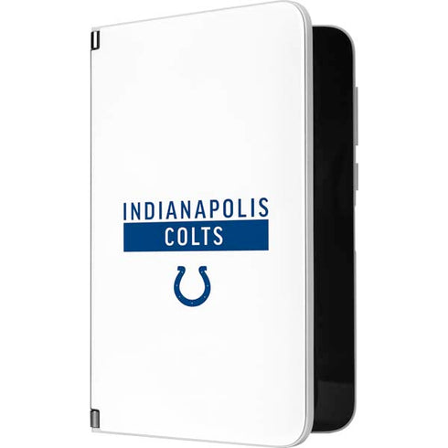 NFL Indianapolis Colts White Performance Series Surface Duo Skin