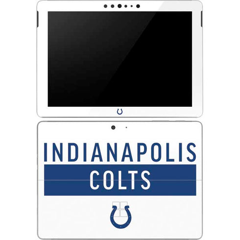NFL Indianapolis Colts White Performance Series Surface Go Skin