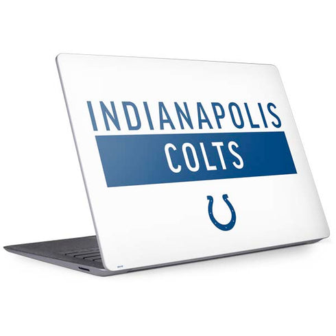 NFL Indianapolis Colts White Performance Series Surface Laptop 3 13.5in Skin