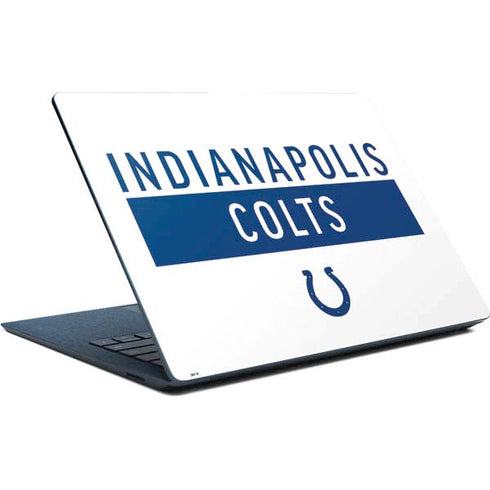 NFL Indianapolis Colts White Performance Series Surface Laptop Skin