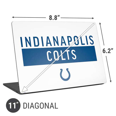 NFL Indianapolis Colts White Performance Series Universal Laptop 11in (8.8 x 6.2in) Skin