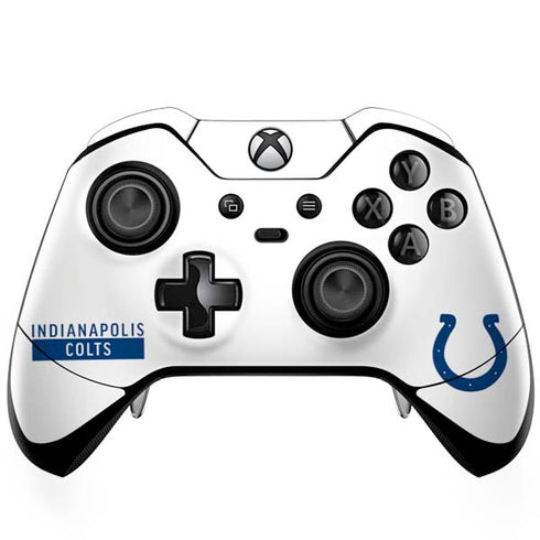 NFL Indianapolis Colts White Performance Series Xbox One Elite Controller Skin