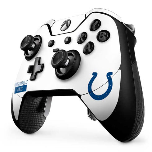NFL Indianapolis Colts White Performance Series Xbox One Elite Controller Skin