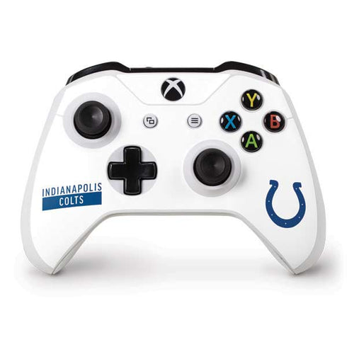 NFL Indianapolis Colts White Performance Series Xbox One S Controller Skin