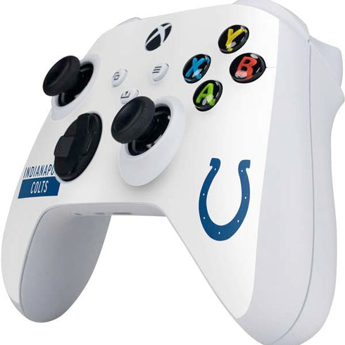 NFL Indianapolis Colts White Performance Series Xbox Series S Controller Skin