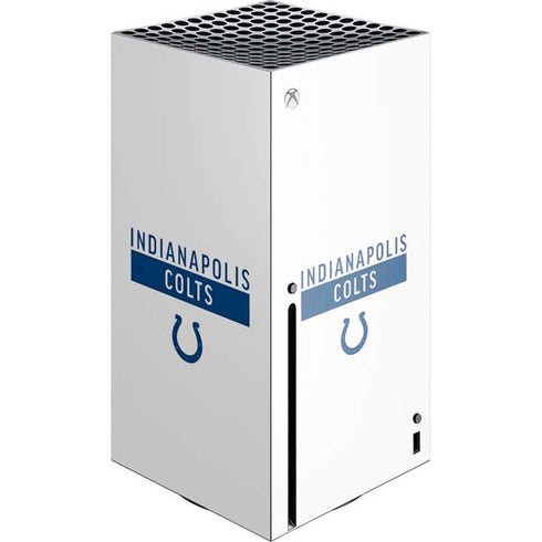NFL Indianapolis Colts White Performance Series Xbox Series X Console Skin