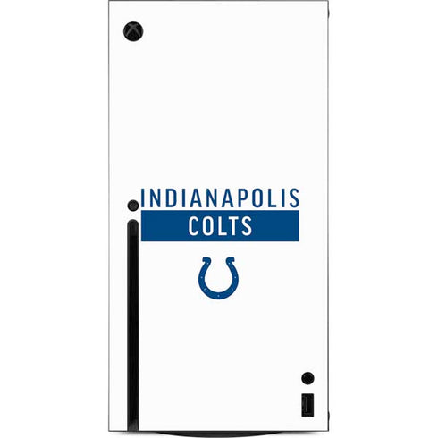 NFL Indianapolis Colts White Performance Series Xbox Series X Console Skin