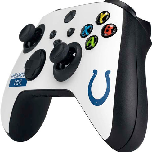 NFL Indianapolis Colts White Performance Series Xbox Series X Controller Skin