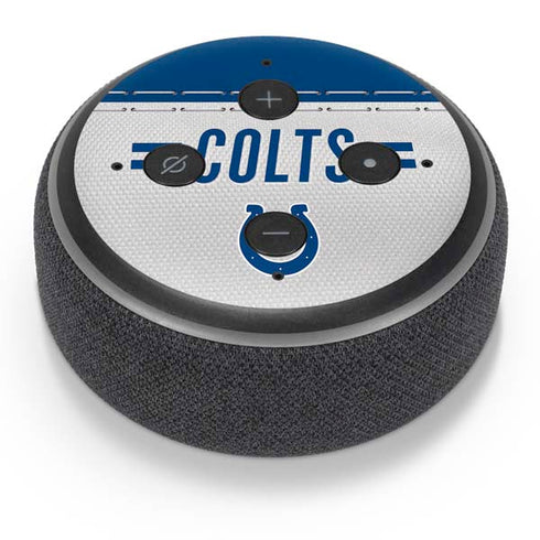 NFL Indianapolis Colts White Striped Amazon Echo Dot Skin