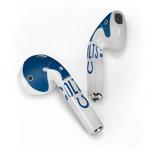 NFL Indianapolis Colts White Striped Apple AirPods Skin
