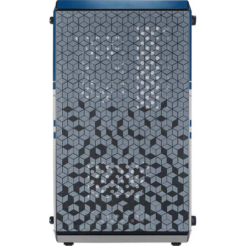 NFL Indianapolis Colts White Striped Cooler Master MasterBox Q300L Mini Tower Skin