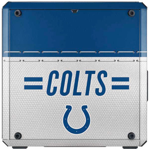 NFL Indianapolis Colts White Striped Cooler Master MasterBox Q300L Mini Tower Skin