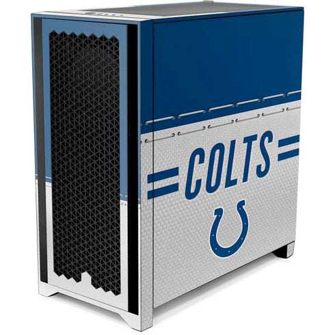 NFL Indianapolis Colts White Striped Corsair 4000D Tempered Glass Mid-Tower ATX Case Skin