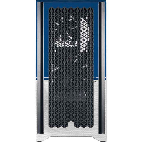 NFL Indianapolis Colts White Striped Corsair 4000D Tempered Glass Mid-Tower ATX Case Skin