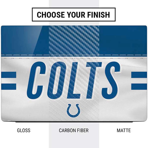 NFL Indianapolis Colts White Striped Dell Vostro Skin