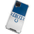 NFL Indianapolis Colts White Striped Galaxy A12 Clear Case
