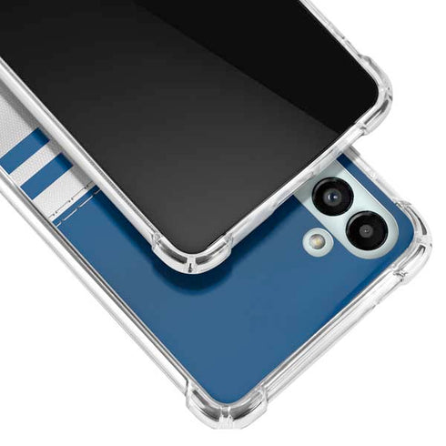 NFL Indianapolis Colts White Striped Galaxy A13 5G Clear Case