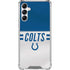 NFL Indianapolis Colts White Striped Galaxy A14 5G Clear Case