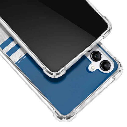 NFL Indianapolis Colts White Striped Galaxy A14 5G Clear Case
