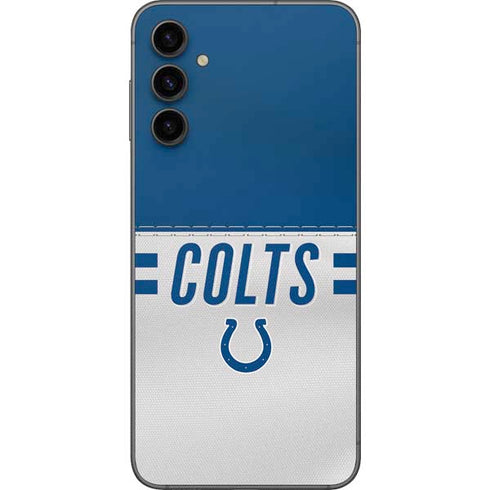 NFL Indianapolis Colts White Striped Galaxy A14 5G Skin